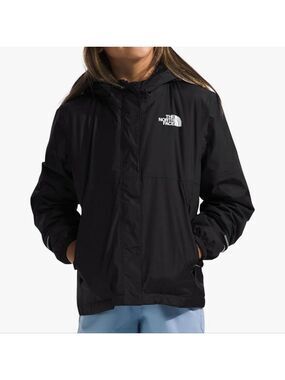 THE NORTH FACE Dryvent Girl's Black Windbreaker Jacket Size XS